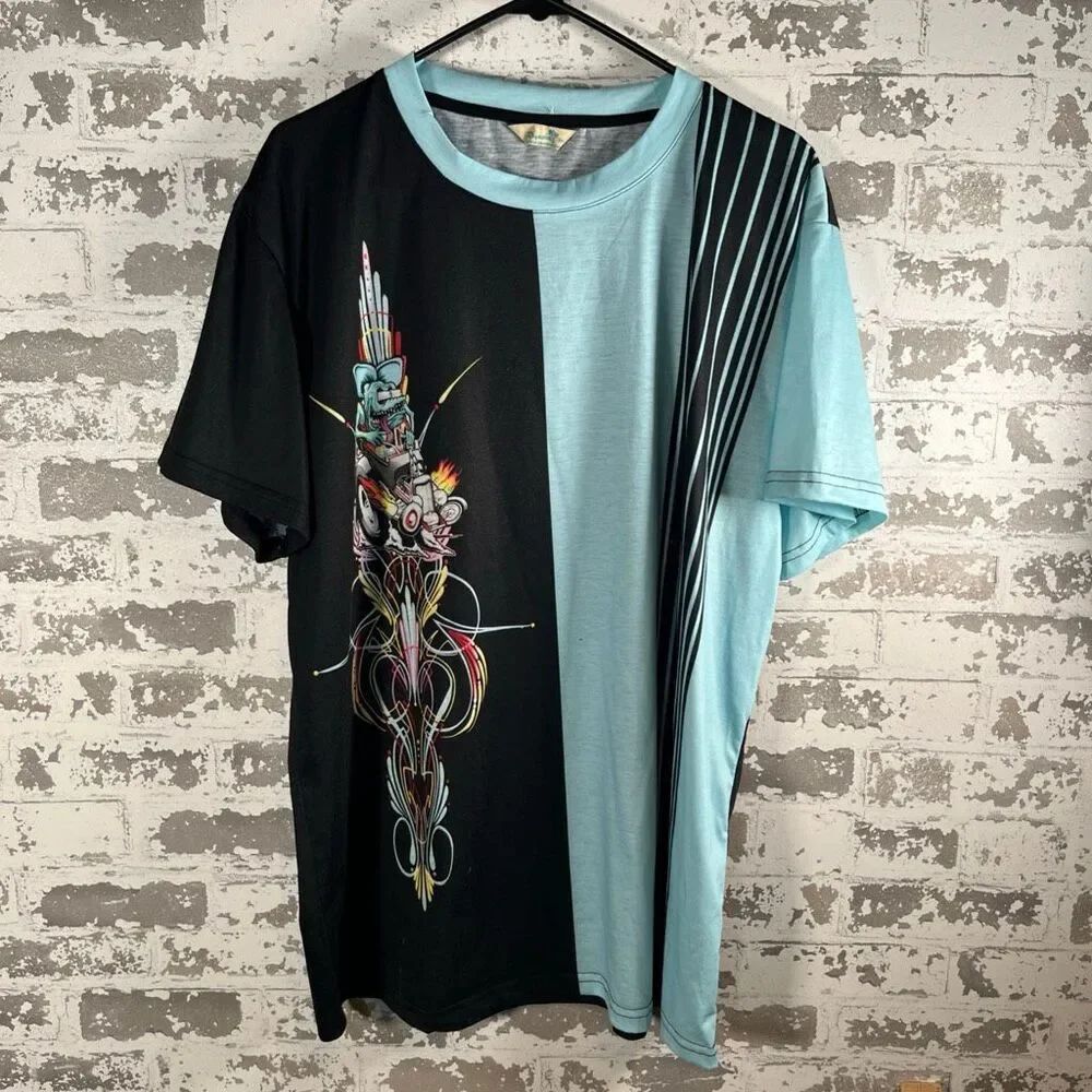 Men’s tee shirt with wild biker on it